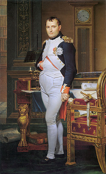 The Emperor Napoleon in His Study at the Tuileries, 1812 | Jacques-Louis David | Painting Reproduction