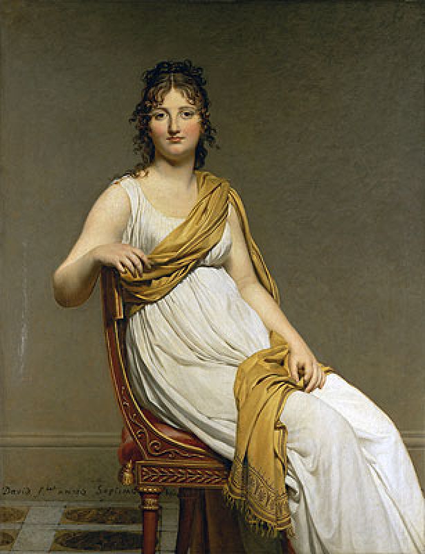 Henriette Verniac, geborene Henriette Delacroix, Schwester von Eugène Delacroix, c.1798/99 | Jacques-Louis David