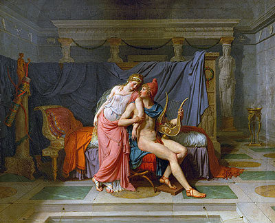 The Love of Paris and Helen, 1789 | Jacques-Louis David | Painting Reproduction