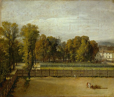 View from the Luxembourg Gardens in Paris, n.d. | Jacques-Louis David | Gemälde Reproduktion