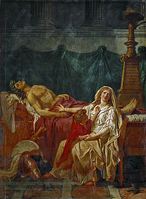 The Sorrow of Andromache, 1783 | Jacques-Louis David | Painting Reproduction