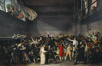The Tennis Court Oath, 20th June 1789, 1791 | Jacques-Louis David | Gemälde Reproduktion