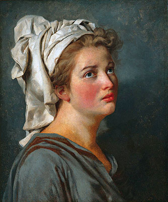 Young Woman with a Turban, c.1780 | Jacques-Louis David | Painting Reproduction