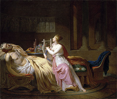 Homer and Calliope, 1812 | Jacques-Louis David | Painting Reproduction