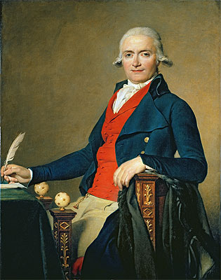 Gaspard Meyer (Der Mann im roten West) | Jacques-Louis David | Gemälde Reproduktion