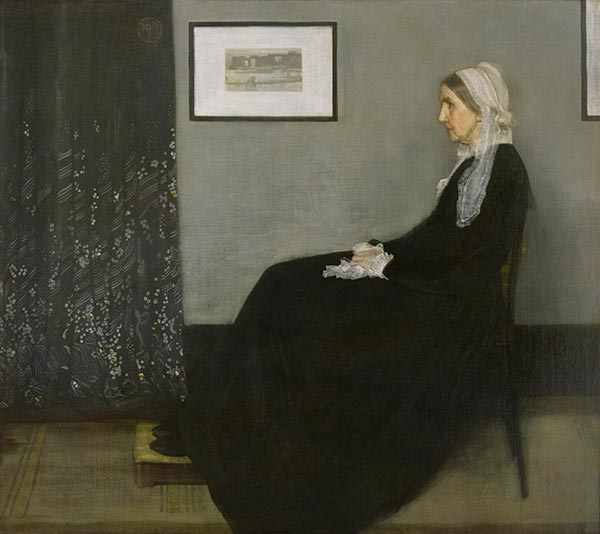 Whistlers Mutter, c.1834 | James McNeill Whistler | Gemälde Reproduktion