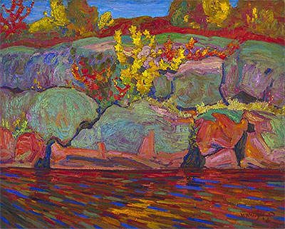 Autumn Colours (Rock and Maple), 1916 | James Edward Hervey Macdonald | Painting Reproduction