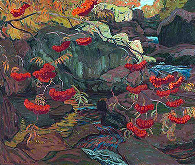 Rowanberries or Mountain Ash, 1922 | James Edward Hervey Macdonald | Painting Reproduction