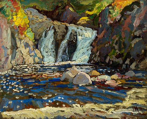 Die kleinen Wasserfälle, 1918 | James Edward Hervey Macdonald | Gemälde Reproduktion