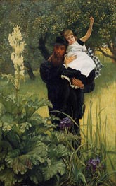 Der Witwer, 1876 von Joseph Tissot | Gemälde-Reproduktion