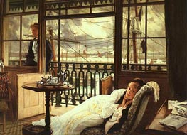 A Passing Storm, 1876 by Joseph Tissot | Painting Reproduction