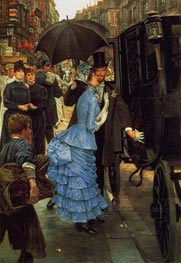 The Traveller (The Bridesmaid), c.1883/85 von Joseph Tissot | Gemälde-Reproduktion