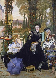 A Widow, 1868 by Joseph Tissot | Painting Reproduction