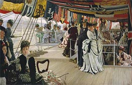The Ball on Shipboard, c.1874 by Joseph Tissot | Painting Reproduction