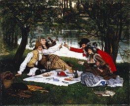 Partie Carree, 1870 by Joseph Tissot | Painting Reproduction