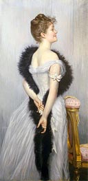 Portrait of the Vicomtesse de Montmorand | Joseph Tissot | Gemälde Reproduktion