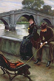 Richmond Bridge, c.1878 by Joseph Tissot | Painting Reproduction