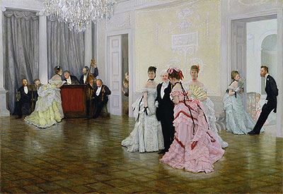 Too Early, 1873 | Joseph Tissot | Gemälde Reproduktion