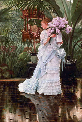 The Bunch of Lilacs, c.1875 | Joseph Tissot | Painting Reproduction
