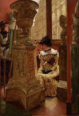 In the Louvre, c.1883/85 | Joseph Tissot | Painting Reproduction