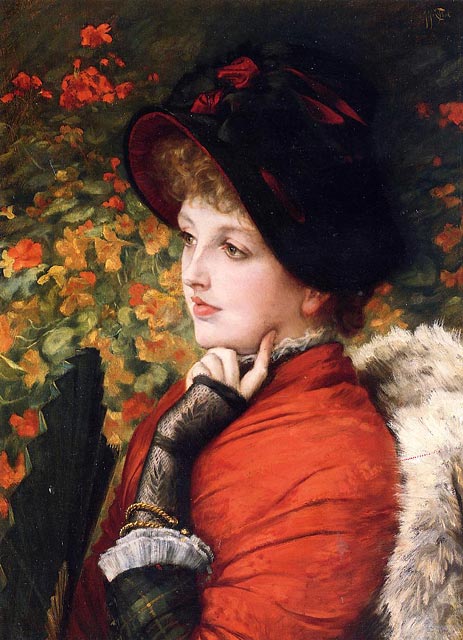 Type of Beauty (Kathleen Newton), 1880 | Joseph Tissot | Painting Reproduction