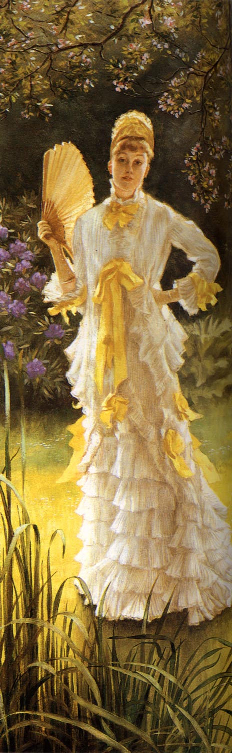 Frühling (Porträtstudie) | Joseph Tissot | Gemälde Reproduktion