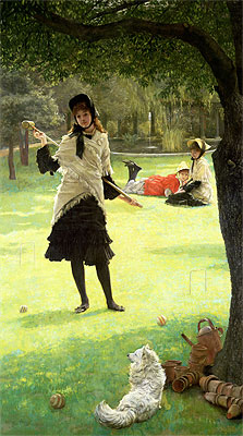 Croquet, c.1878 | Joseph Tissot | Gemälde Reproduktion
