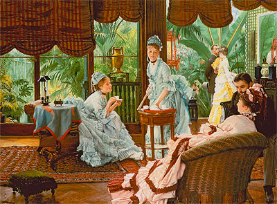 In the Conservatory (The Rivals), c.1875/78 | Joseph Tissot | Painting Reproduction
