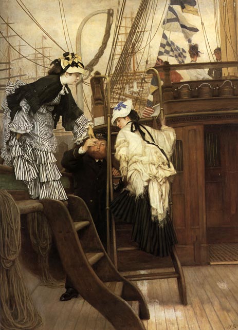 Boarding the Yacht, 1873 | Joseph Tissot | Gemälde Reproduktion