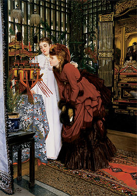Young Women Looking at Japanese Objects, 1869 | Joseph Tissot