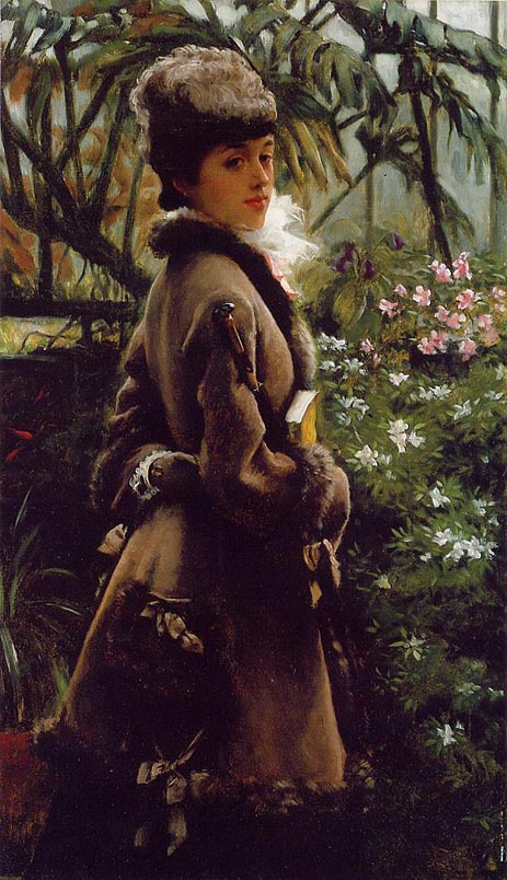 In the Greenhouse, c.1867/69 | Joseph Tissot | Painting Reproduction