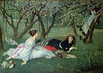 Spring, 1865 | Joseph Tissot | Gemälde Reproduktion
