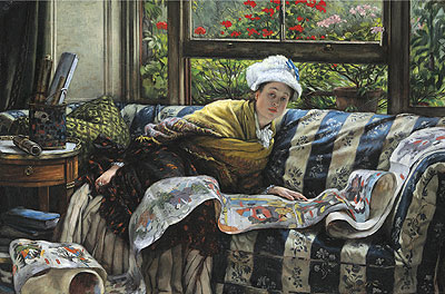 The Japanese Scroll | Joseph Tissot | Painting Reproduction