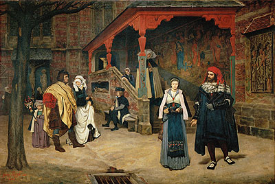 Meeting between Faust and Marguerite, 1860 | Joseph Tissot | Gemälde Reproduktion