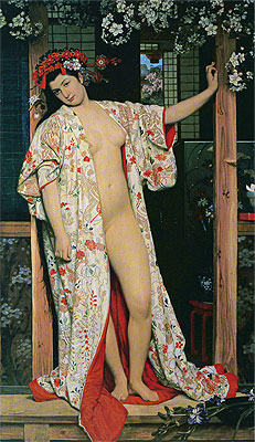 Japanese Girl Bathing, 1864 | Joseph Tissot | Painting Reproduction