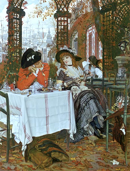 Ein Mittagessen, c.1868 | Joseph Tissot | Gemälde Reproduktion