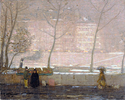 Quai des Grands-Augustins, c.1890/05 by James Wilson Morrice | Painting Reproduction