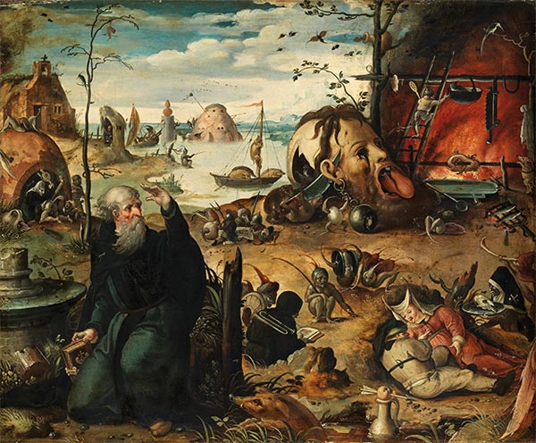 Die Versuchung des hl. Antonius, c.1550 | Jan Mandyn | Gemälde Reproduktion