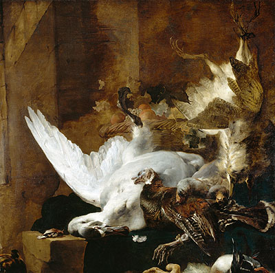 Still Life with a Dead Swan, c.1651 | Jan Baptist Weenix | Painting Reproduction