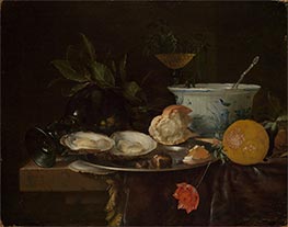 Breakfast Still Life, c.1665/70 by Jan Davidsz de Heem | Painting Reproduction
