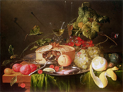 Still Life of Fruit, 1651 | de Heem | Gemälde Reproduktion