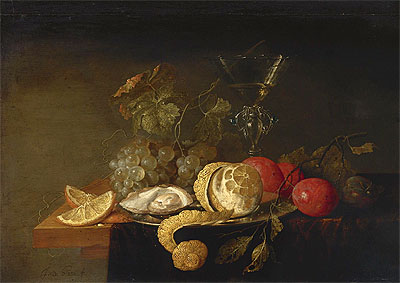Still Life with a Peeled Lemon | Jan Davidsz de Heem | Painting Reproduction