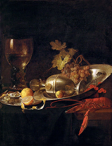 Breakfast Still Life, c.1635 | Jan Davidsz de Heem | Painting Reproduction