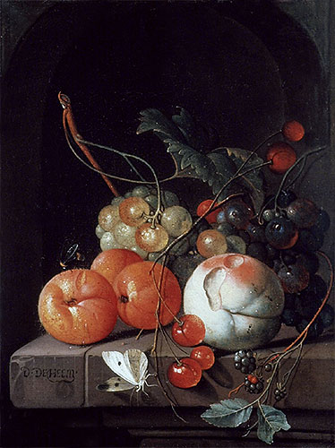 Still Life of Fruit, undated | de Heem | Painting Reproduction