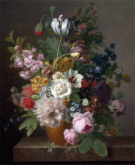 Still Life of Flowers, undated | van Dael | Painting Reproduction