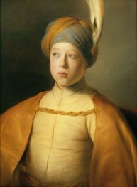 Boy in a Cape and Turban (Portrait of Prince Rupert of the Palatinate) | Jan Lievens | Painting Reproduction