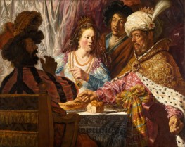 The Feast of Esther, 1625 by Jan Lievens | Painting Reproduction