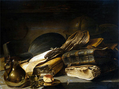 Vanitas Still Life, c.1620/30 by Jan Lievens | Painting Reproduction