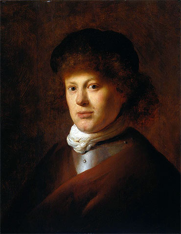 Portrait of Rembrandt van Rijn, c.1630 by Jan Lievens | Painting Reproduction