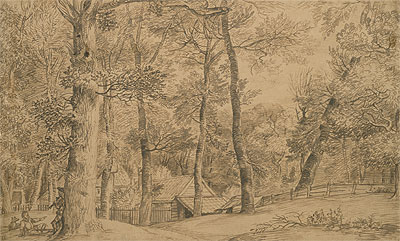 Cottage among Trees, n.d. by Jan Lievens | Painting Reproduction
